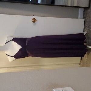 Lingerie purple XL nighty with flattering bodice and back lined lace. Stunning